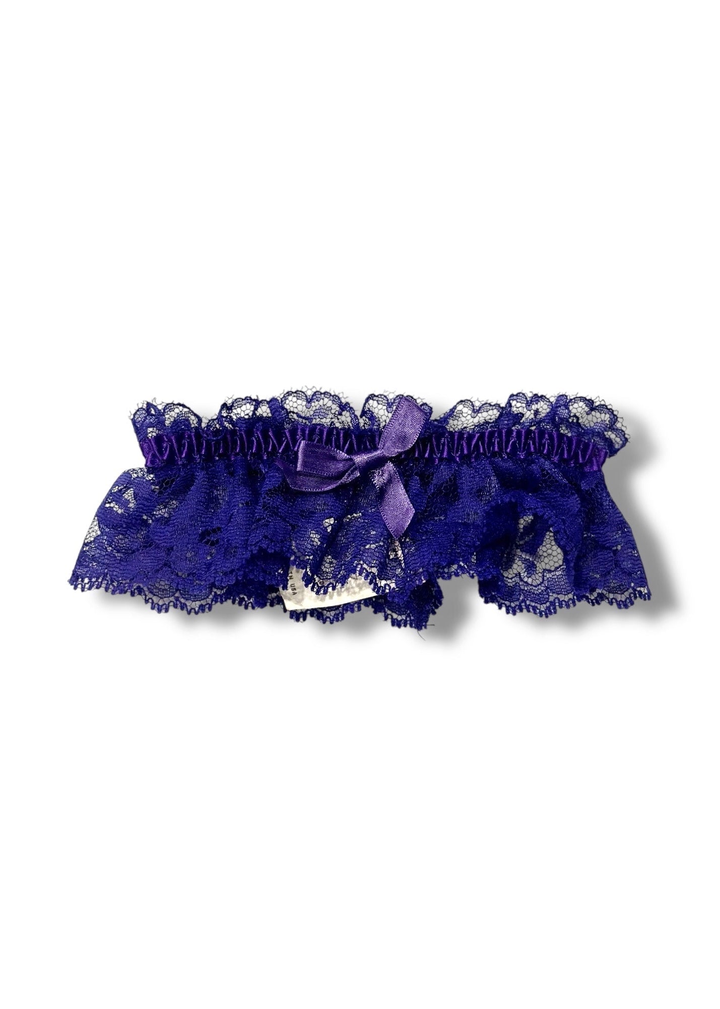 Vintage Purple Lace Thigh-Garter Band with Bow Denali Brand Vintage Purple Lace Thigh-Garter Band with Bow Denali Brand