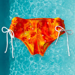 90's Retro Cinch-Side Booty Short Swimsuit Bikini Bottom | Sunburst