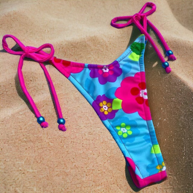 
                      
                        Flower Power Tie Side Bikini Bottom | Denali Brand
                      
                    