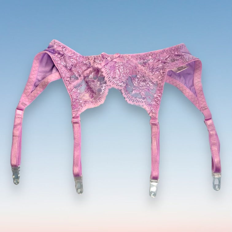 90’s Lace Garter Belt | Pastel Lilac