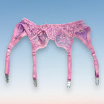 90’s Lace Garter Belt | Pastel Lilac