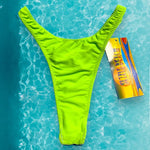 90’s Thong  Bikini Bottom | Lime Green