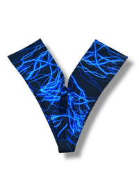 Y2K V-Short Bikini Bottom | Blue Electric