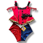 Vintage Ringmaster Costume Set (XXL) – USA Handmade Red Corset Circus Cosplay