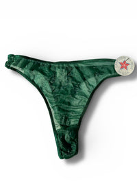 Y2K Green Sheer Mesh High-Rise Thong Panty – Vintage Couette Lingerie
