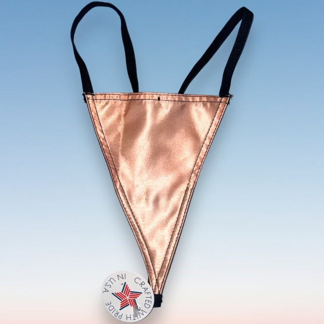 
                      
                        90's Satin G-String Panty | Peach Shimmer
                      
                    