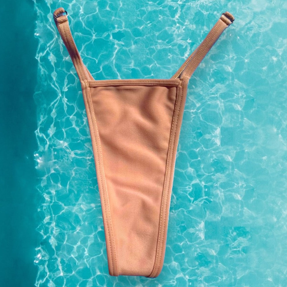 
                      
                        Y2K Skimpy O-Ring Thong Bikini Bottom | Boho Beige
                      
                    