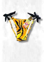 90s Animal Print Hanky Tie Bikini Bottom – Cheeky Retro Fit