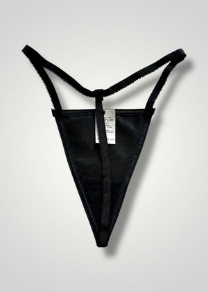 90s USA-Made G-String Thong Panty | Pink, Peach, Black, Satin Lingerie