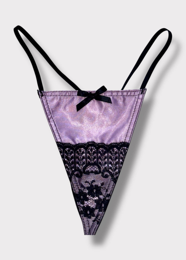 90s High-Leg Lace G-String Panty “One Size” Regular | USA-Made Deadstock