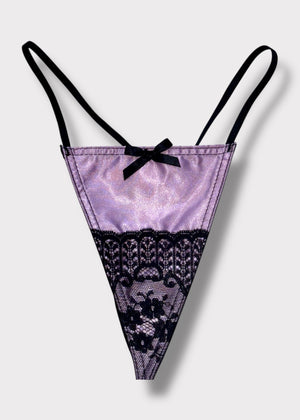 90s High-Leg Lace G-String Panty “One Size” Regular | USA-Made Deadstock