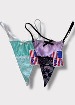 90s High-Leg Lace G-String Panty “One Size” Regular | USA-Made Deadstock