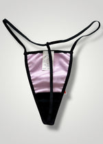 90s High-Leg Satin Lilac G-String Panty Skimpy Lingerie | USA-Made Deadstock
