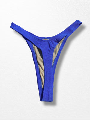 90s Ribbed Shimmer Thong Bikini Bottom – Vintage Deadstock USA Made