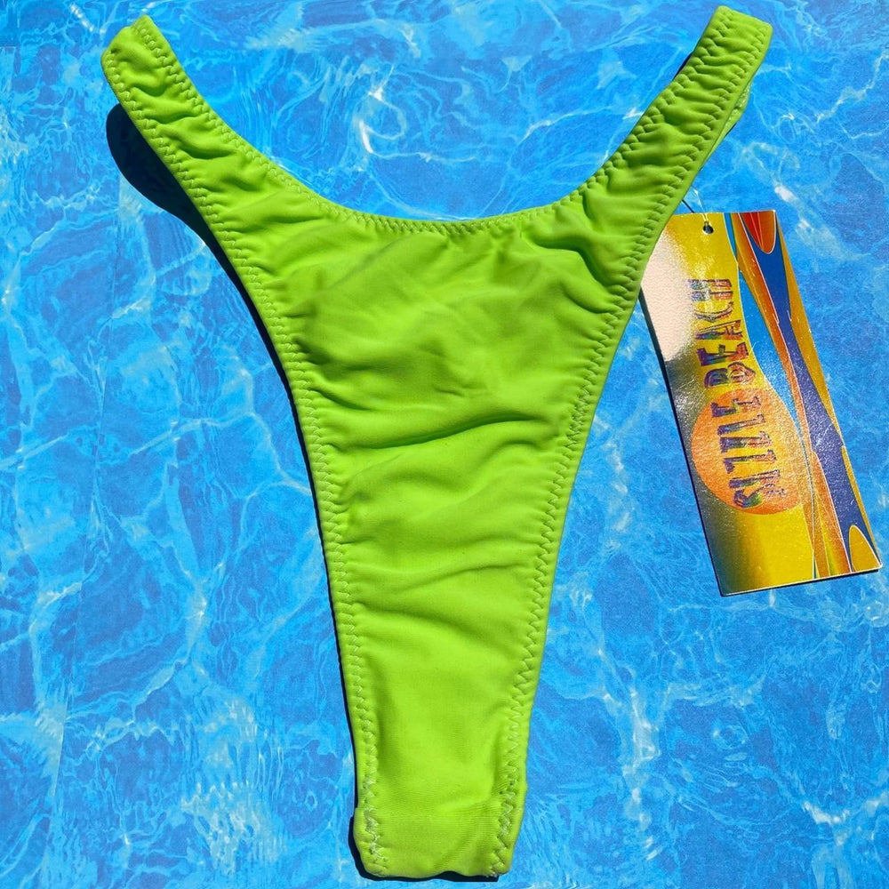 
                  
                    90’s Large Thong Bikini Bottom | Lime Green
                  
                