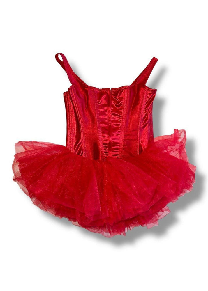 Little Red Riding Hood Corset & Tutu Set, 1990s USA Made Costume (Size Small 32)