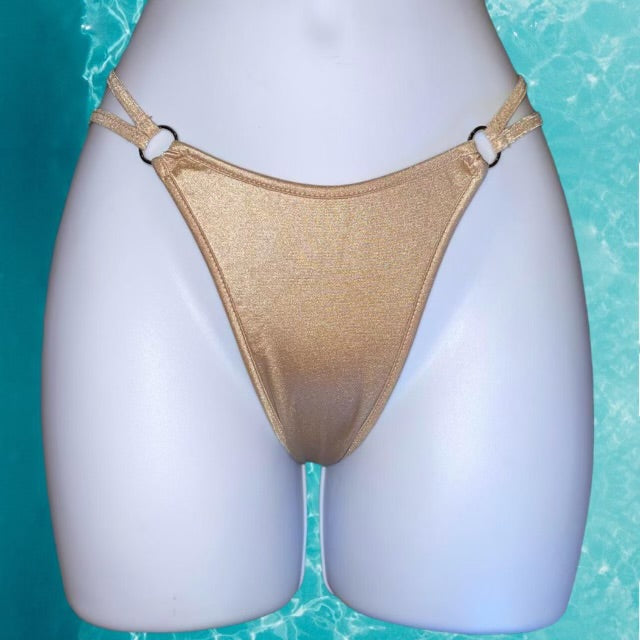 
                      
                        Y2K Double Strap O-Ring Thong Bikini Bottom | Boho Beige
                      
                    