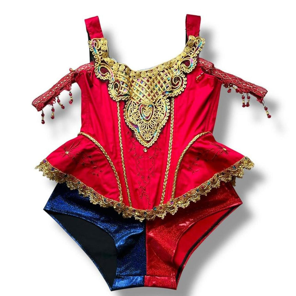 Vintage Ringmaster Costume Set (XXL) – USA Handmade Red Corset Circus Cosplay