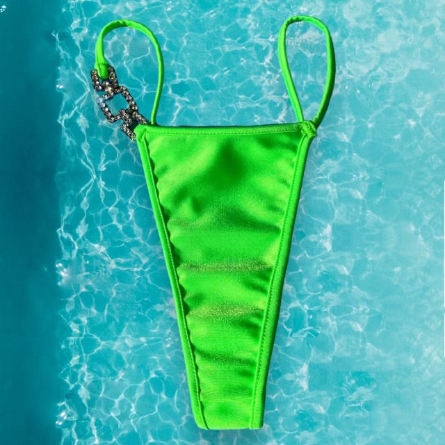 
                      
                        Y2K Bling Bikini Bottom | Neon Lime
                      
                    