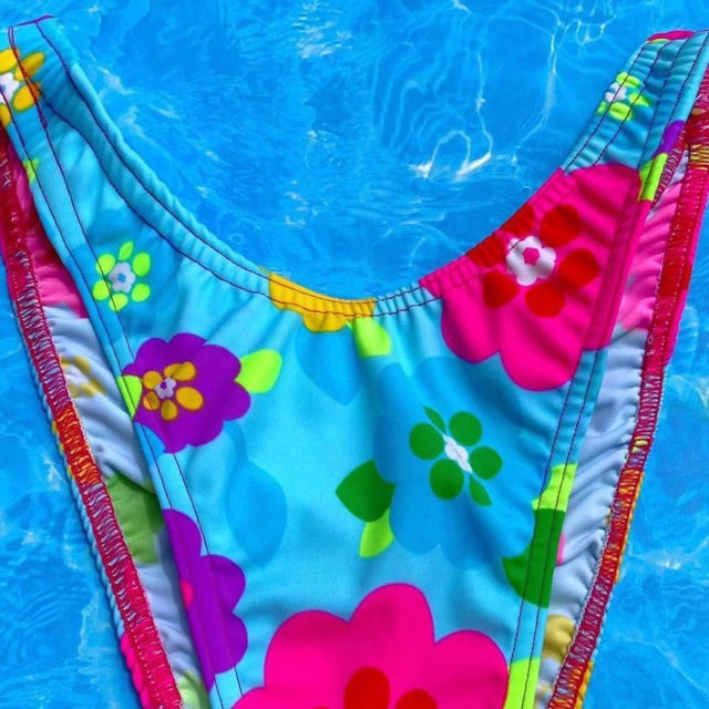 Flower Power Moderate Bikini Bottom | Denali Brand