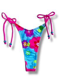 Flower Power Tie Side Bikini Bottom | Denali Brand