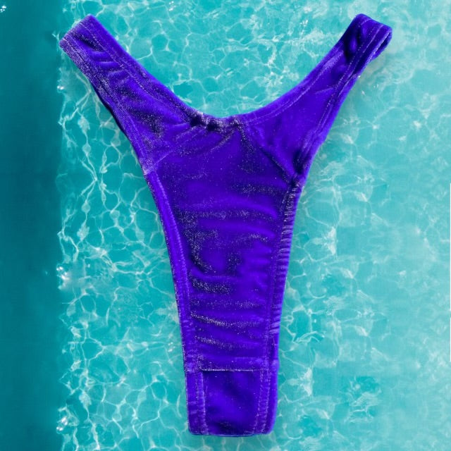 
                      
                        90’s Thong  Bikini Bottom | Velvet Orchid
                      
                    