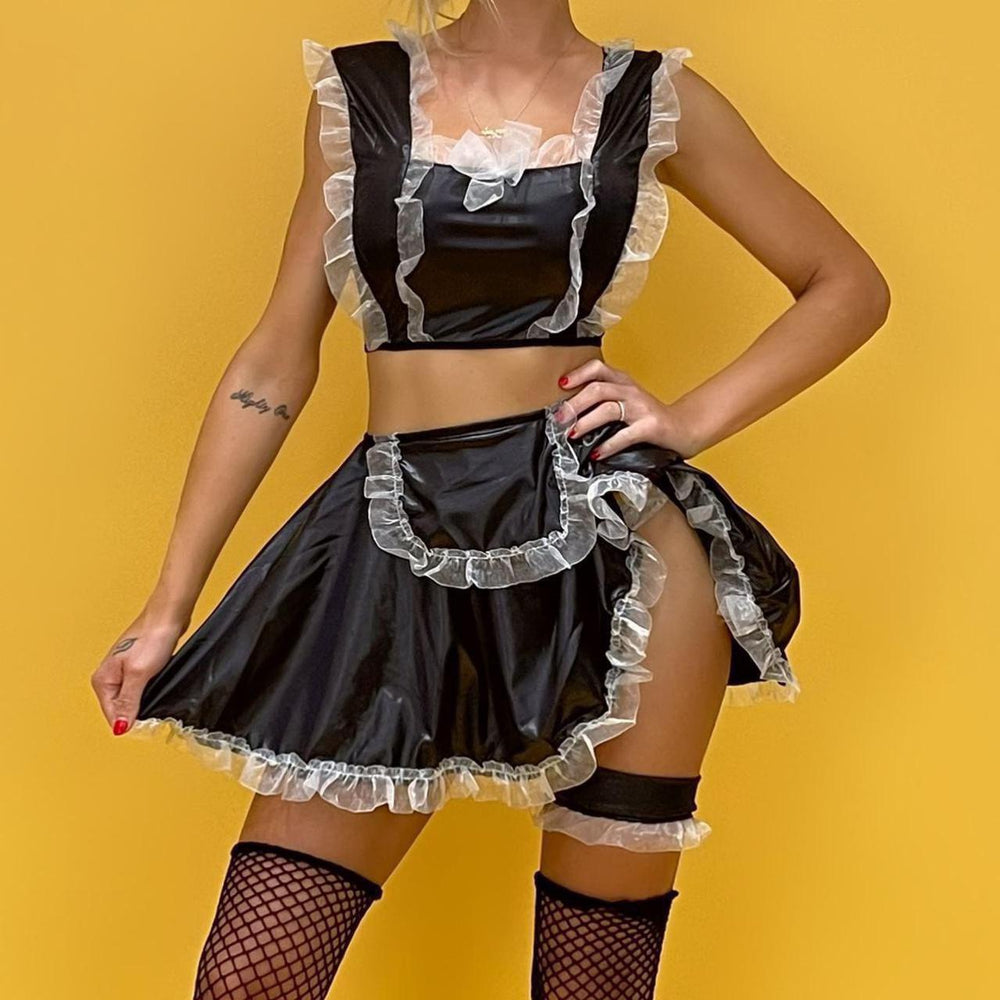 Y2K French Maid Costume Set