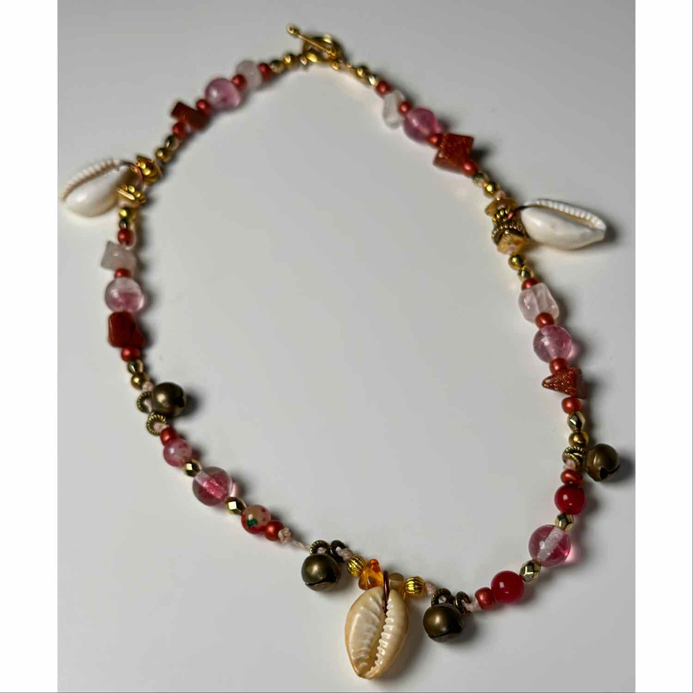 
                      
                        Dust Rose Natural Stone & Shell Choker Necklace |  Denali Brand
                      
                    