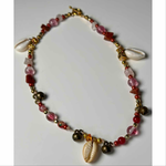 Dust Rose Natural Stone & Shell Choker Necklace |  Denali Brand