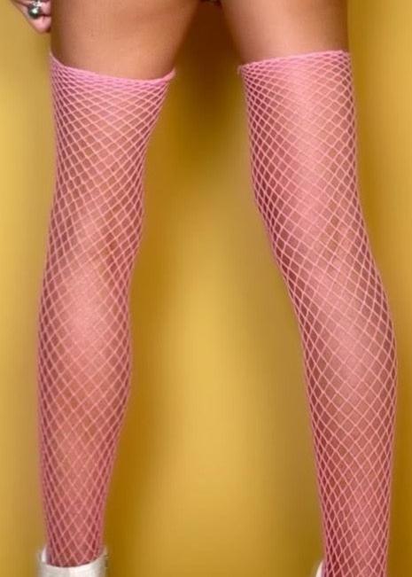 
                      
                        Y2K Pink Fence-Net Thigh High Stockings | Lolita Cosplay
                      
                    