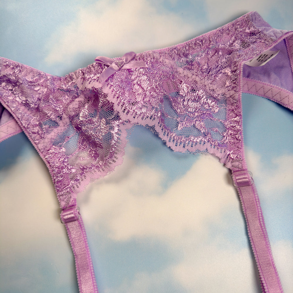 
                      
                        90’s Lace Garter Belt | Pastel Lilac
                      
                    