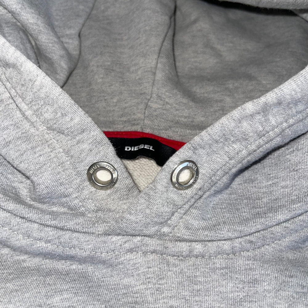 
                      
                        Diesel Grey Iconic Pullover Hoodie | Y2K Vibes, XS
                      
                    