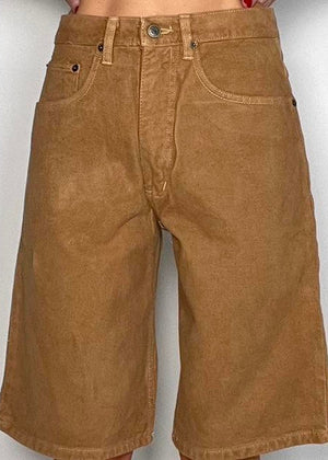 Vintage Tan Jorts - Unisex | 90s-Y2K Streetwear Baggy Workwear Shorts