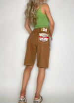 Vintage Tan Jorts - Unisex | 90s-Y2K Streetwear Baggy Workwear Shorts