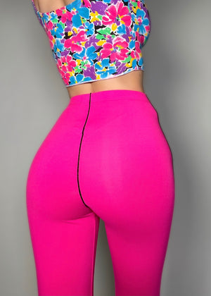 Athletic Loungewear High-Waisted Capri Compression Legging | USA-Made Vintage