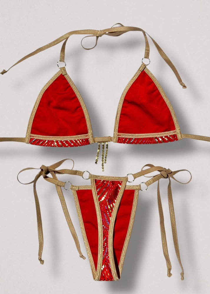 Handmade Y2K Rhinestone Charm Micro Bikini Set – Adjustable (S/M)
