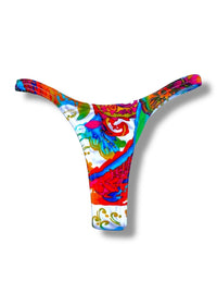 Rainbow Paisley Skimpy Floral Bikini Bottom | Denali Brand