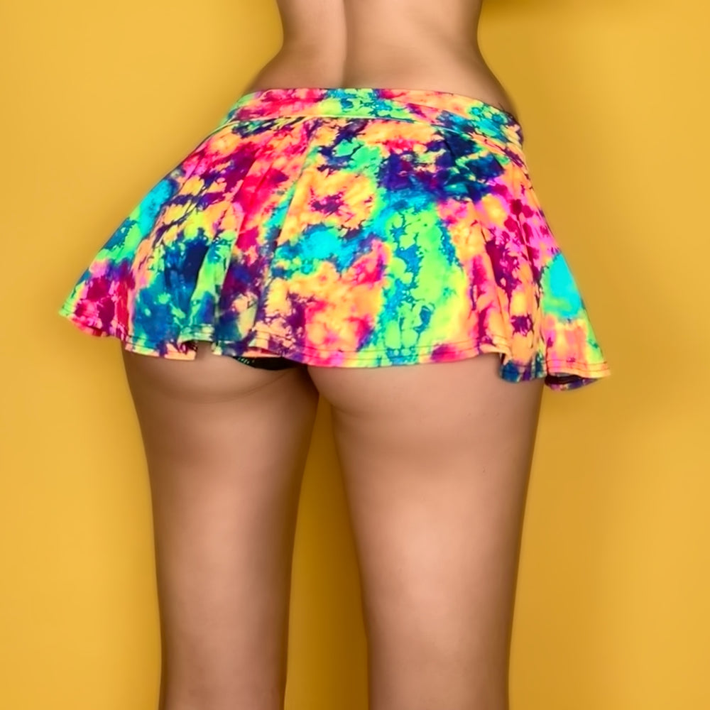 
                      
                        Y2K Neon Tie Dye Mini Skirt
                      
                    