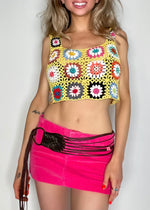 Y2K Hot Pink Velvet Corduroy Micro Mini Skirt – Low Rise USA Vintage