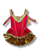Vintage Ringmaster Costume Set: Red Corset & Gold Skirt - USA Made | Small, Medium, 2X