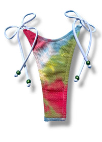 Tie-Dye Crinkle Skimpy Tie-Side Bikini Bottom | Denali Brand