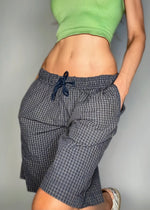 Vintage 1990s Baggy Flannel Jorts - Small Drawcord Lounge Shorts by ZG Sport