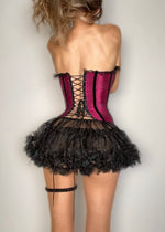 Whimsycore Plum Fairy Strapless Coquette Heavy-Duty Corset - 90's USA-Made Vintage