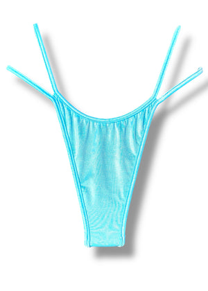 Y2K Double Strap Thong Bikini Bottom – 90s Deadstock Vintage, S/M, USA Made