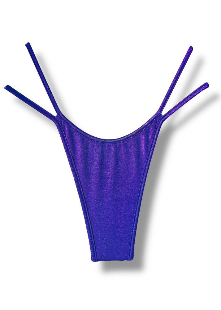 Y2K Double Strap Thong Bikini Bottom – 90s Deadstock Vintage, S/M, USA Made