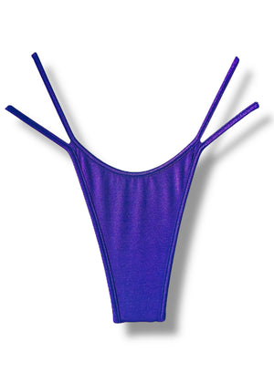 Y2K Double Strap Thong Bikini Bottom – 90s Deadstock Vintage, S/M, USA Made