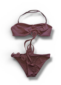Y2K Deadstock Mauve Cutout Monokini Swimsuit