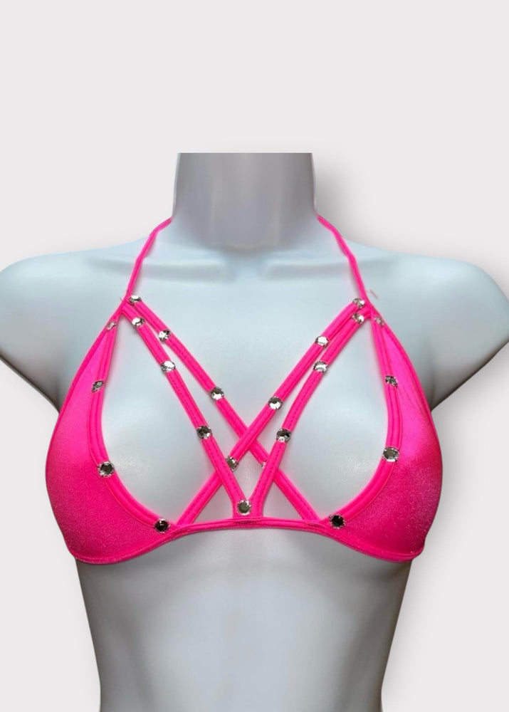 Y2K 2-Way Underboob Halter Bikini Top – Deadstock USA-Made (S)