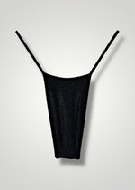 Y2K T-String Thong Bikini Bottom – Solid Shimmer Deadstock Vintage S/M
