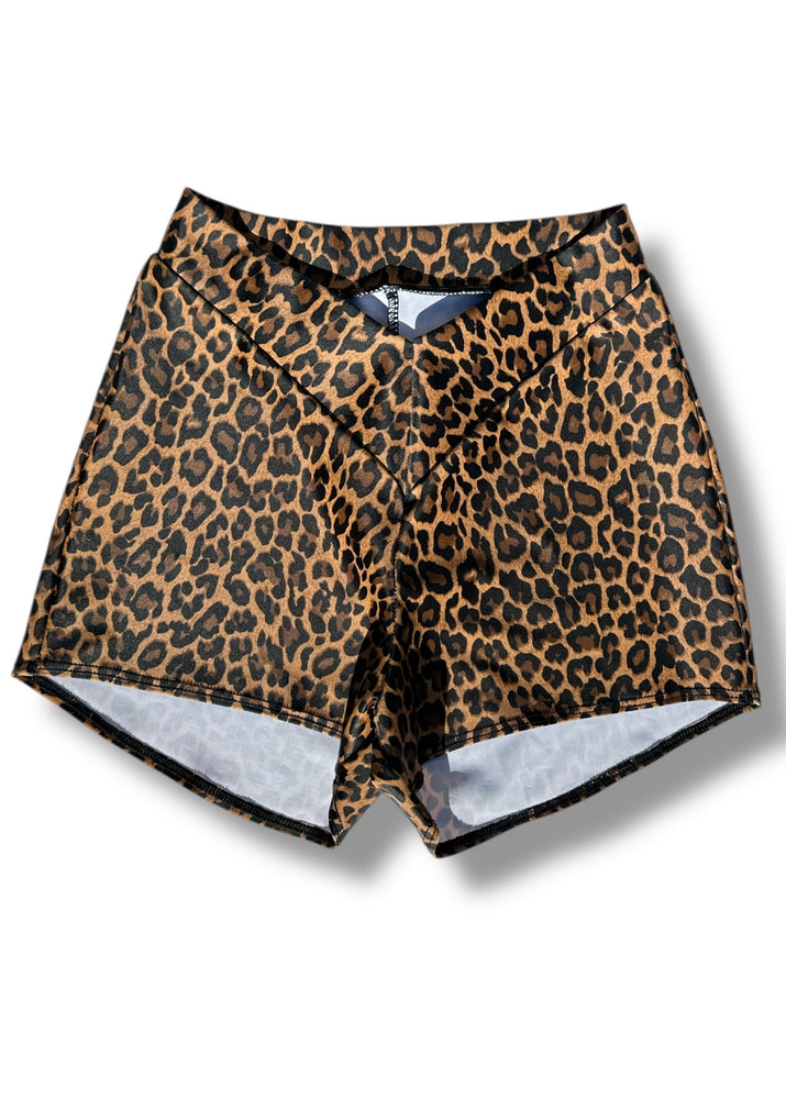 Y2K High Waisted Animal Print V-Waist Booty Shorts | American Vintage